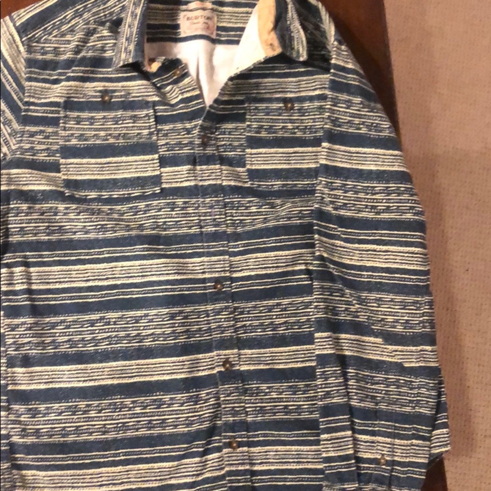 Burton button up shirt